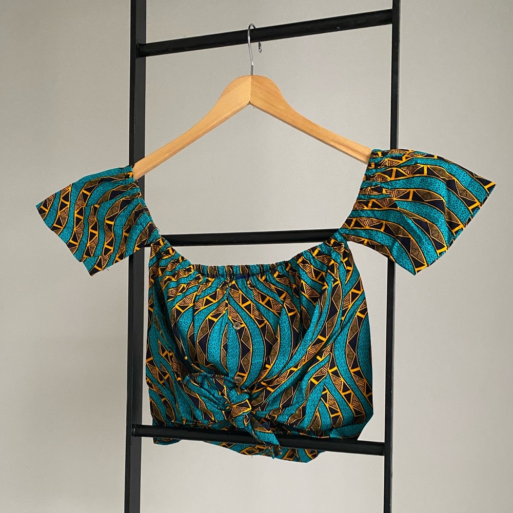 Royal Native Wax Print Top
